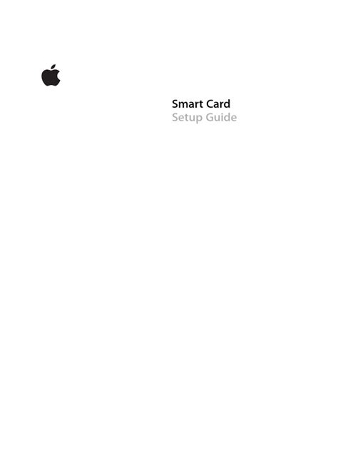 os x smart card login|Smart Card Setup Guide .